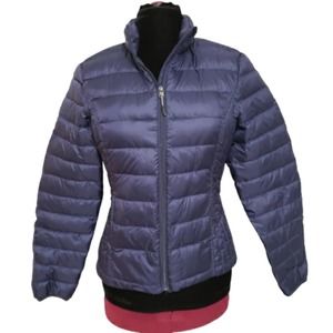 NEW 32 Degrees Heat Full Zip Weatherproof Blue Puffer Jacket Medium